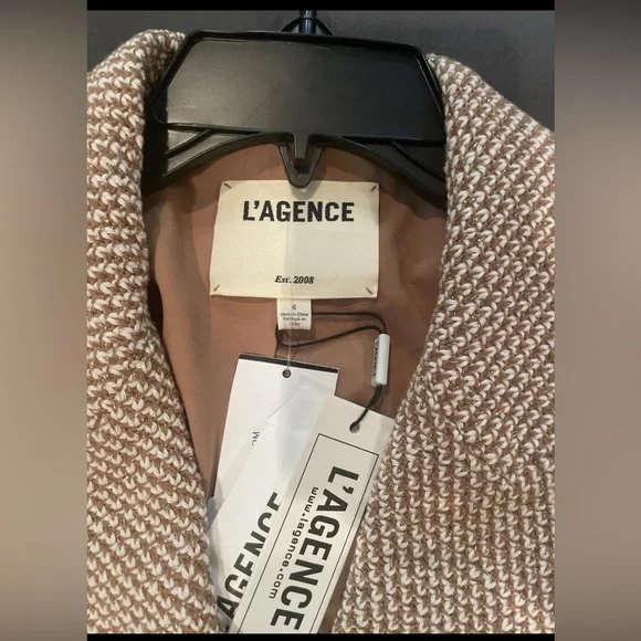 L'AGENCE Riva Tweed Double-Breasted Blazer NWT 6 - Picture 5 of 12